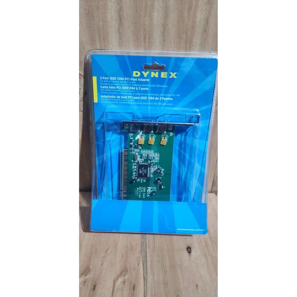 DYNEX 3 Port IEEE 1394 PCI Apple Firewire And Sony I-Link Host Adapter